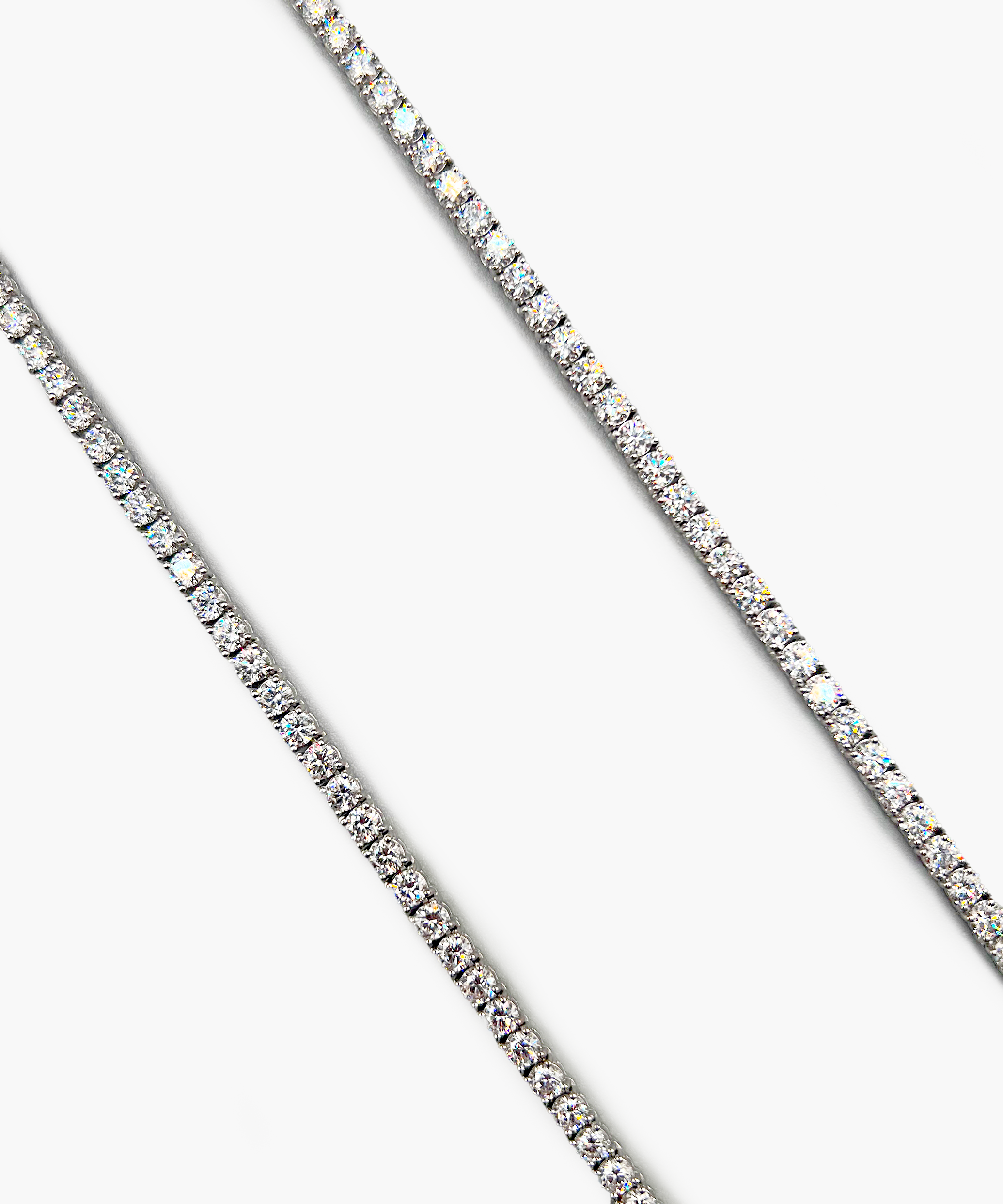 14K White Gold Diamond Necklace